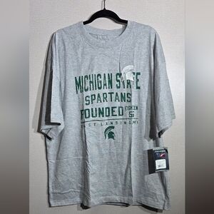 Gray Michigan State Spartans Men's Shirt